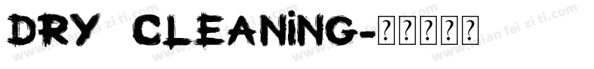 Dry CleaninG字体转换
